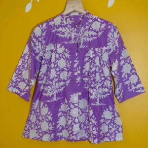Printed Purple Top