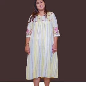 Women Cotton Flower Print Dress