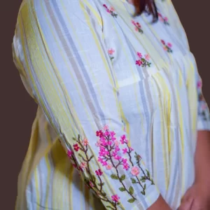 Women Cotton Flower Print Dress
