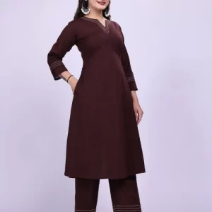 Women’s Cotton Coffee Co-Ord Suits